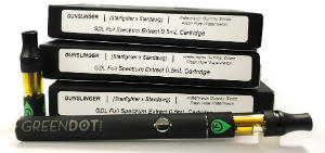 Green Dot dab pen and thc cartridge
