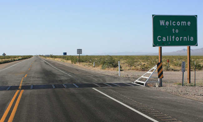 California Nevada Border