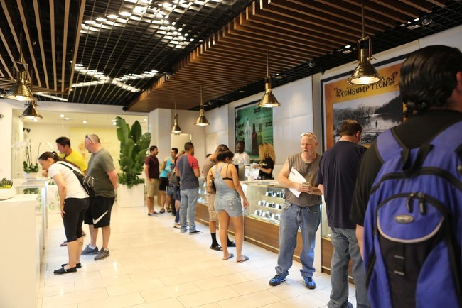 The inside of a dispensary in Nevada